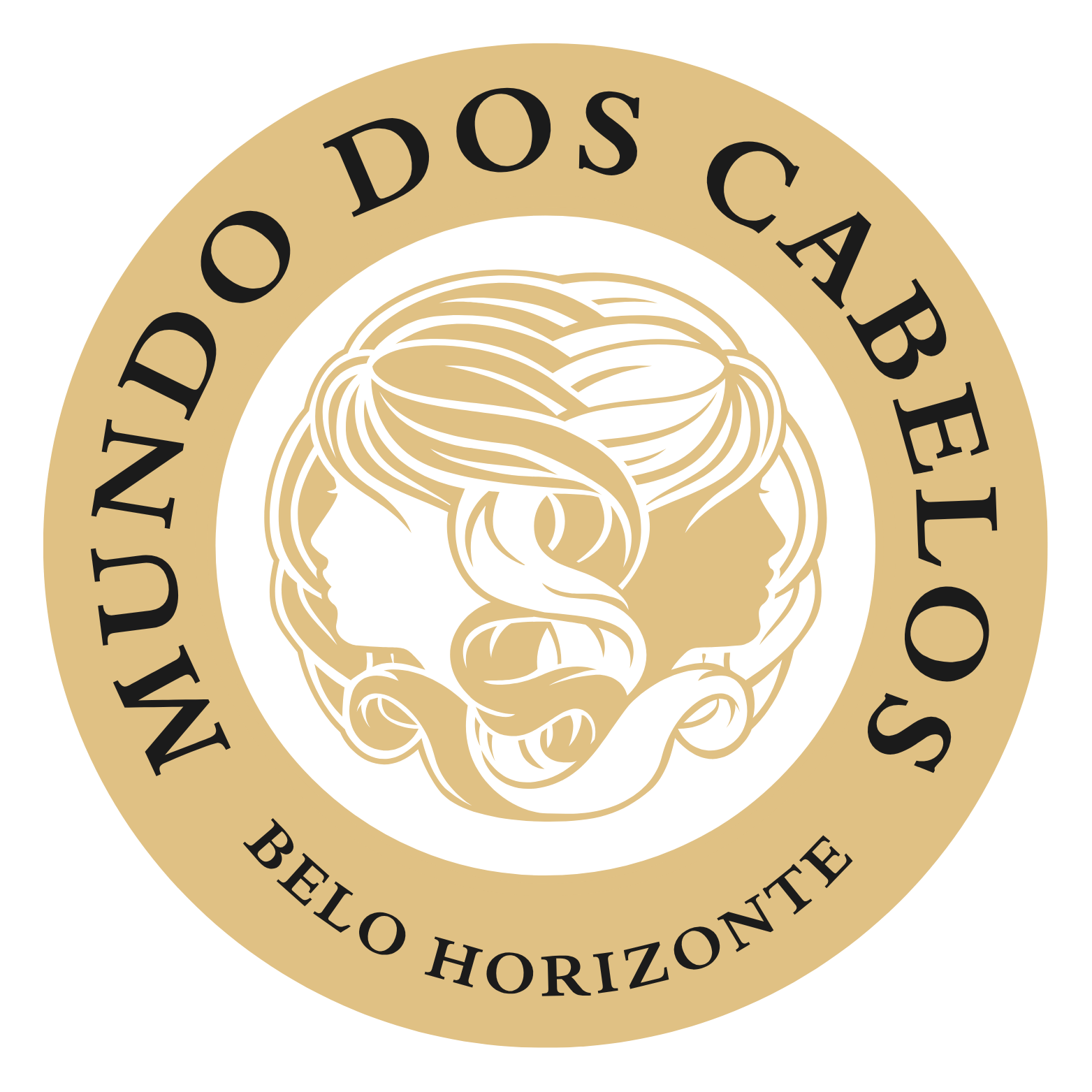 mundo dos cabelos bh logo preto
